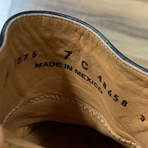 Lucchese Mule Black Leather Size 7C - Picture 3 of 4